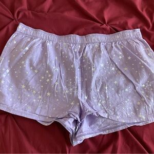 Victoria's Secret PINK Purple Starry Pajama Shorts